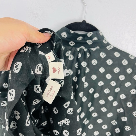 Alix of Bohemia Kiki Liquorice Silk Black Blouse - Picture 8 of 9